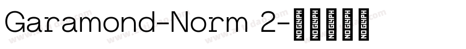 Garamond-Norm 2字体转换